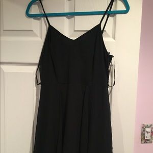 Black chiffon flowy dress size M